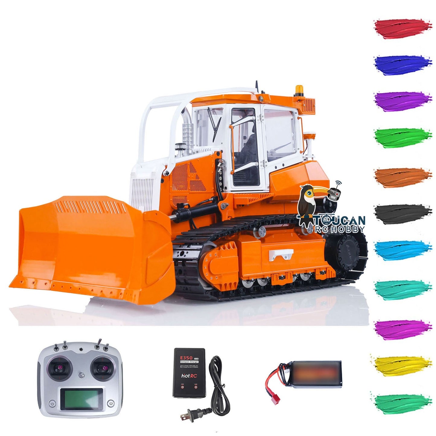 LESU Metal 1/14 RC Hydraulic Bulldozers 850K Radio Controlled Construction Vehicles DIY Car Toy Gift Painted Assembled