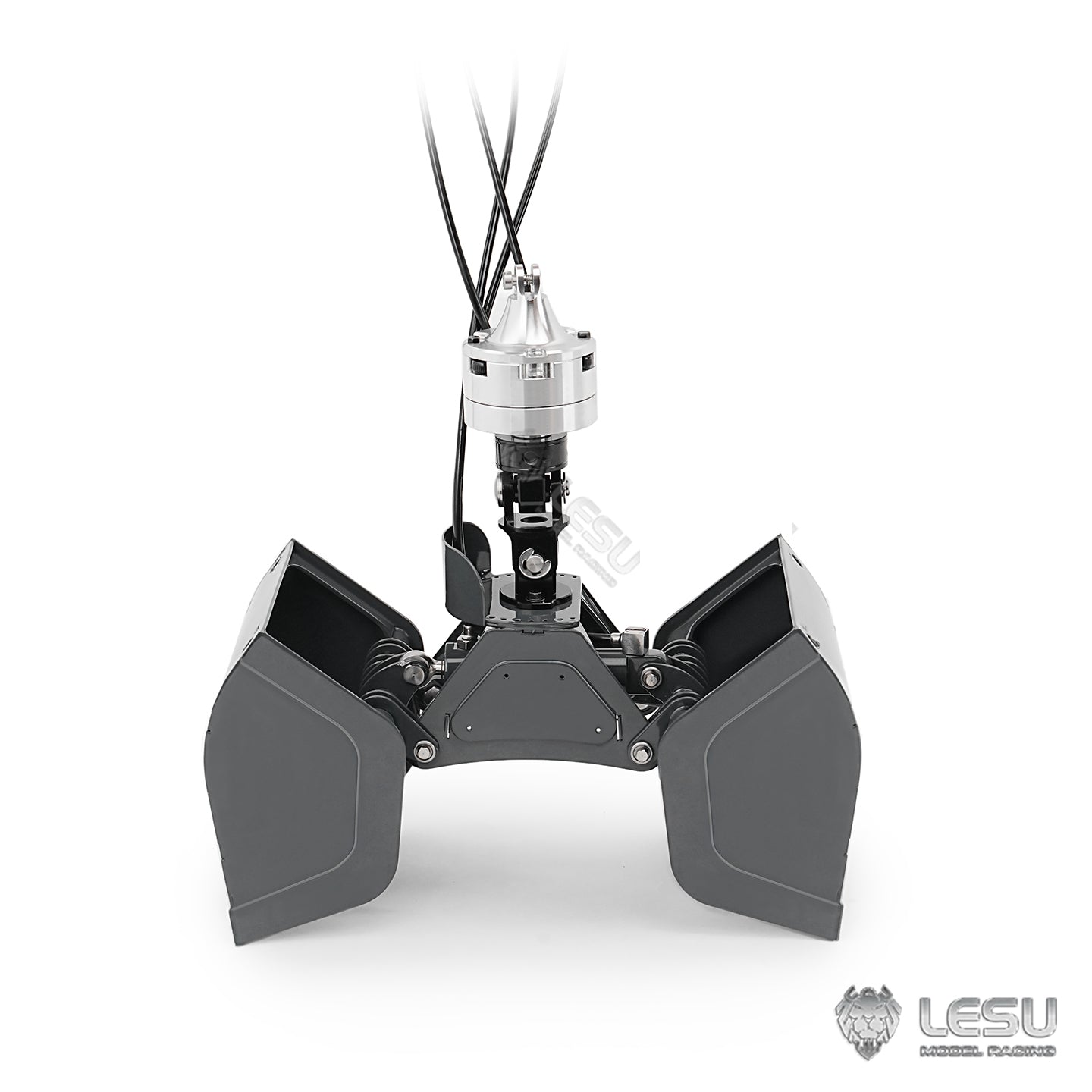 270¡ã Rotating LESU Metal Clamshell Bucket for DIY 1/14 RC Hydraulic Crane of Excavator Dumper Remote Control Tractor Truck
