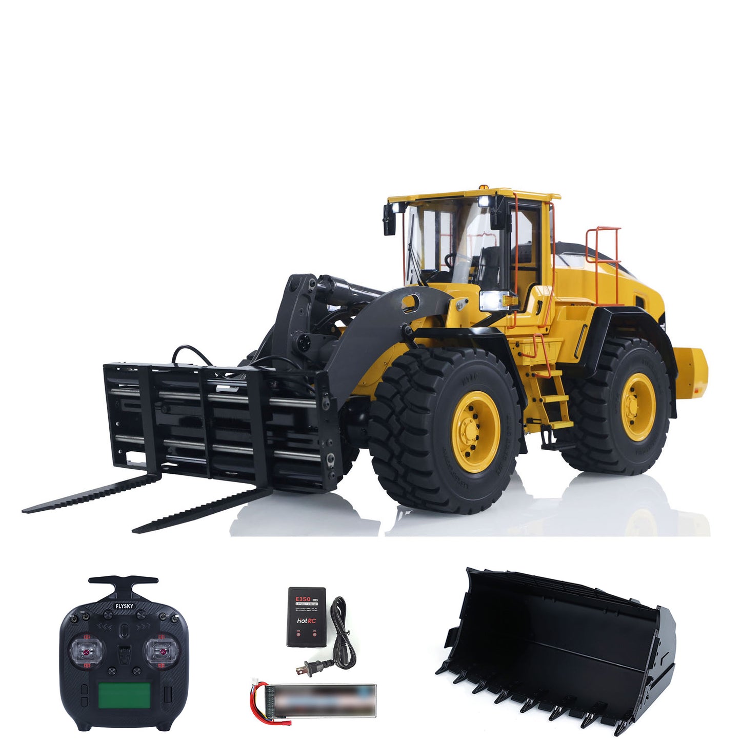US STOCK MTRC 1/14 RC Hydraulic Loader E260L RTR Model Metal Radio Control Heavy Machine Car Construction Vehicles ST8 Radio Battery