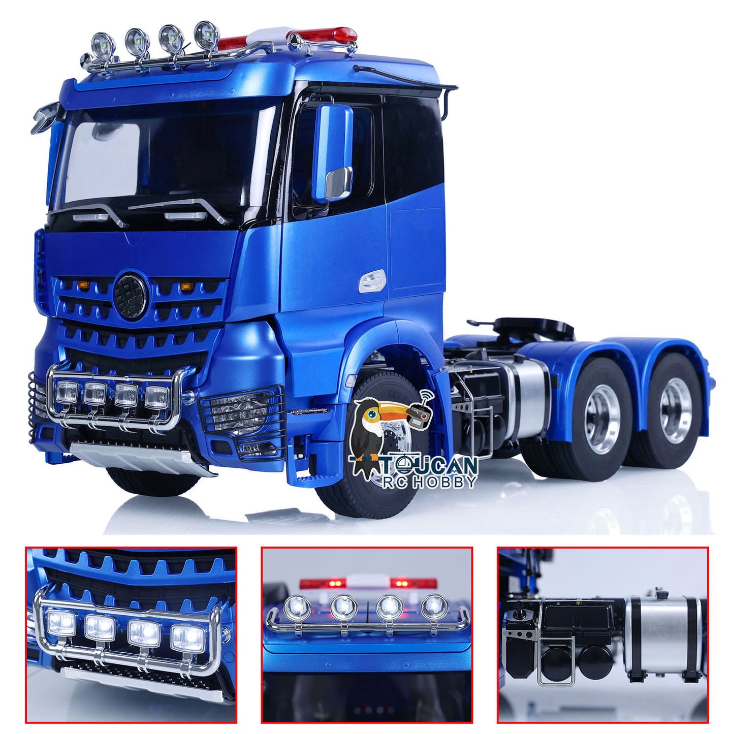 LESU 6x6 1/14 RC Tractor Truck RTR Remote Control Car Simulation DIY Model 2-speed Transmission Painted and Assembled Roof Light