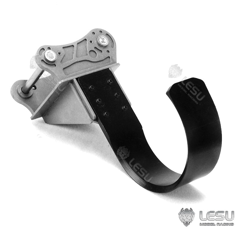 Metal Compactor Tree Digging Tool Ripper Bucket Scraper Trailer for 1/14 LESU RC Hydraulic C374 Excavator DIY Model B0001