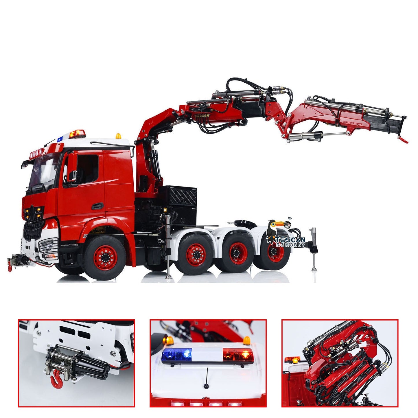 LESU 8x8 1/14 Hydraulic RC Equipment Remote Control Crane Tractor Truck Fly Jib Cars Hobby Model PNP/RTR Upgraded Versions