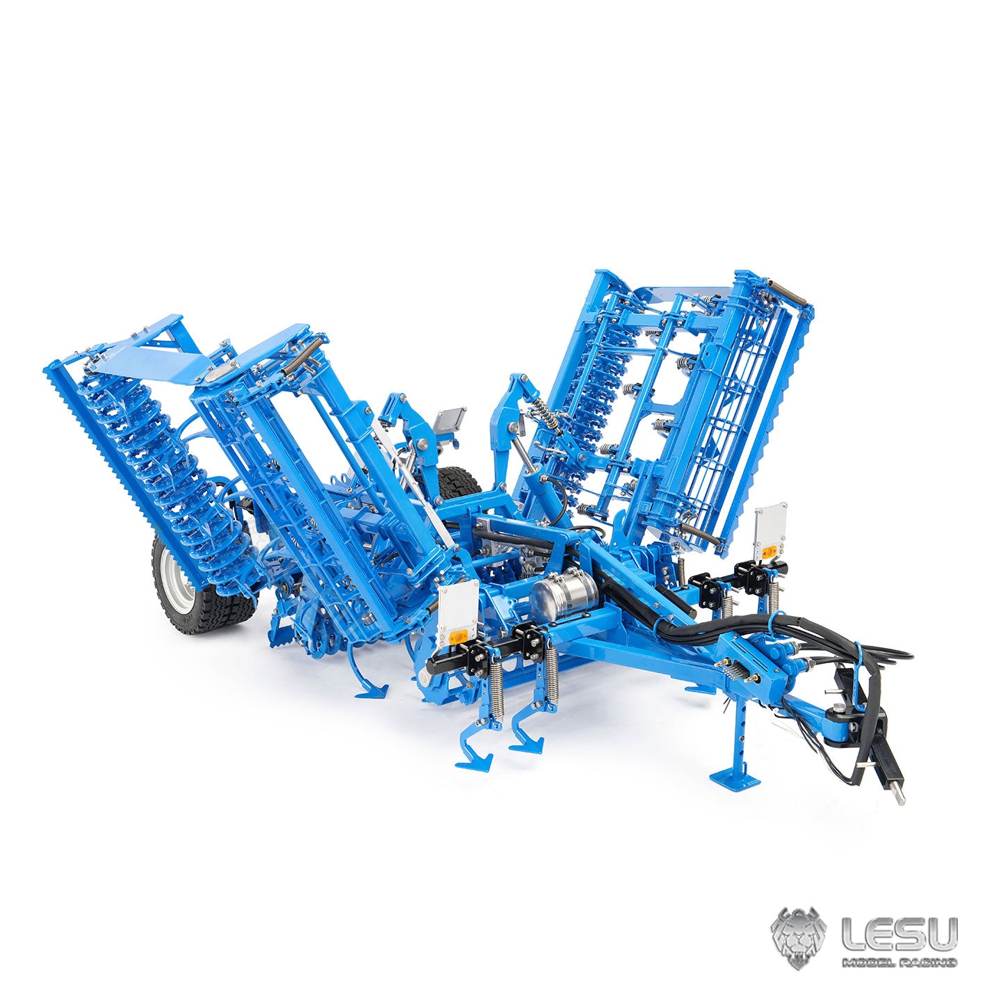 LESU Metal K500 Seedbed Pre-sowing Soil Preparation Machine Planter Plough for 1/14 RC Hydraulic Tractor Car AOUE 1050 Model