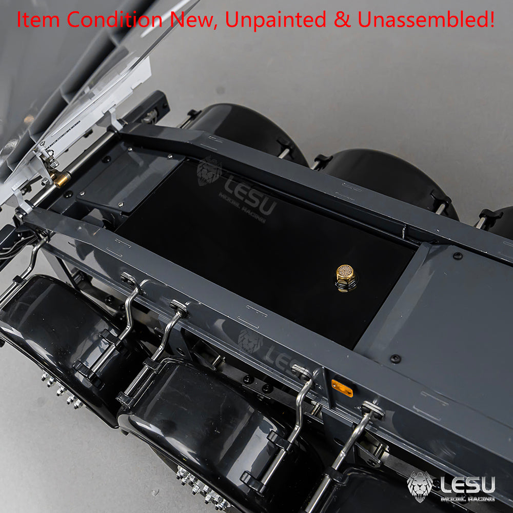 LESU 3Axles Metal 1/14 RC Hydraulic Dump Trailer for DIY TAMIYA Tractor Truck Radio Controlled Lorry Car Vehicle R620 R770S FH12