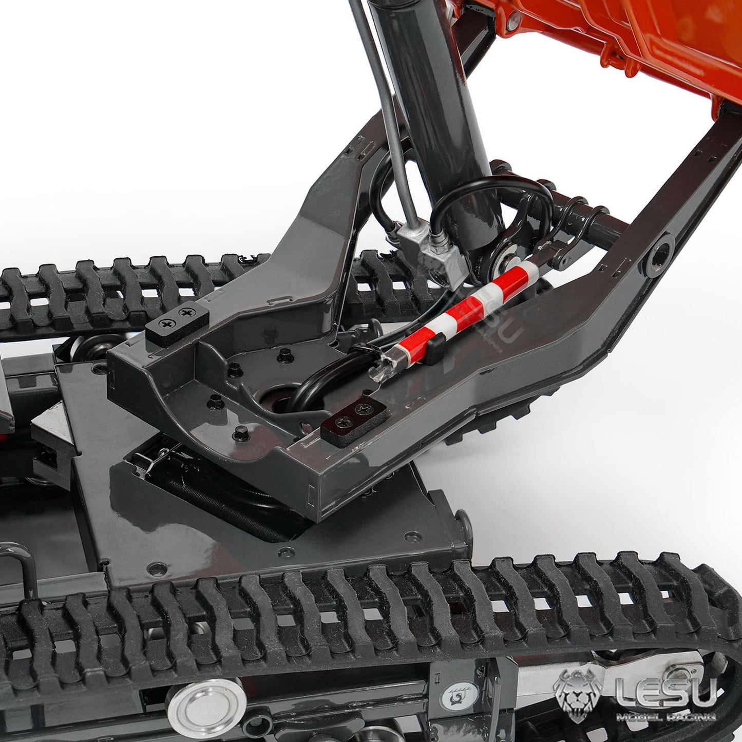 Metal LESU 1/14 Hydraulic Remote Control Tracked Dump Truck KC300HR-5 RC Dumper Model 180 Degree Rotation Openable Door Lights