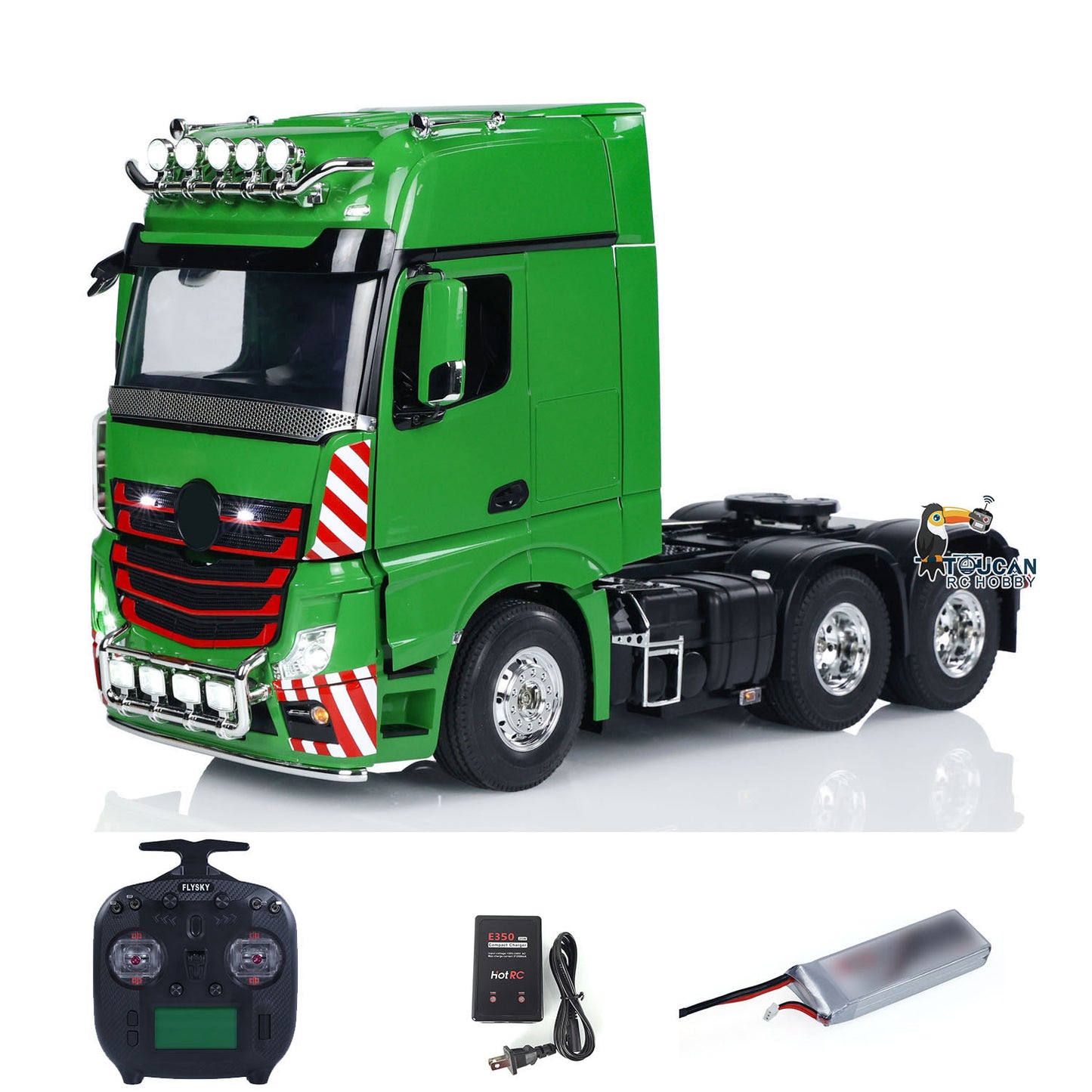 1/14 Metal RC Tractor Truck 6x4 3363 Ready to Run Remote Control Semi Truck with ST8 Radio System