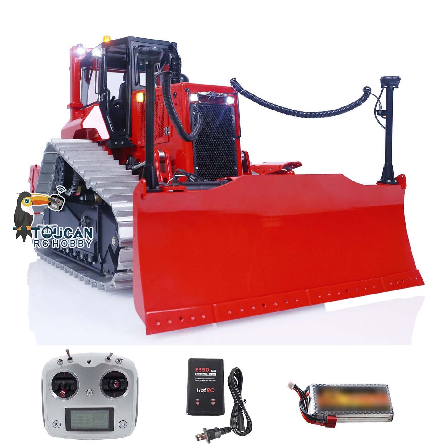 LESU 1/14 RC Hydraulic Machine Bulldozer DT60 Radio Control Dozer Car Hobby Model Sound Light System ESC