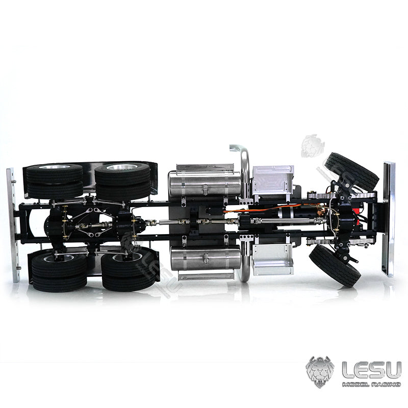 LESU 1/14 Metal 6*6 Chassis King Hauler for RC Tractor Remote Control Truck DIY Hobby Model Servos Motors Differential Lock Axles