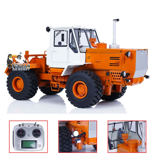 JZM Metal 1/12 4x4 RC Hydraulic Tractor T150K Remote Control Agricultural Tractors Cars Standard Version Vehicle Models