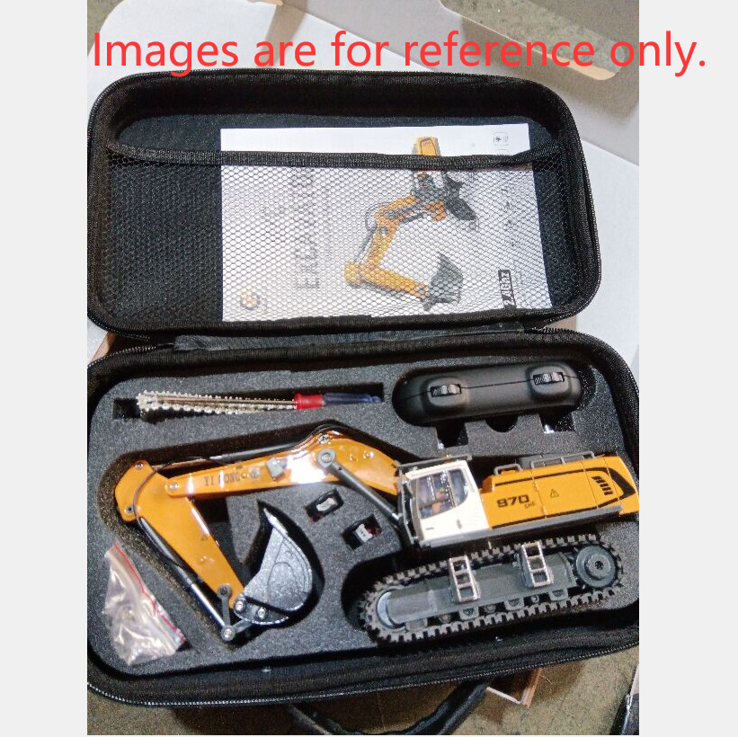 Second Hand US Stock 1/50 RC Excavator K970 Engineering Vehicle Remote Control Electric Lifting Digger Metal Bucket Tracks Light Sound RTR Battery