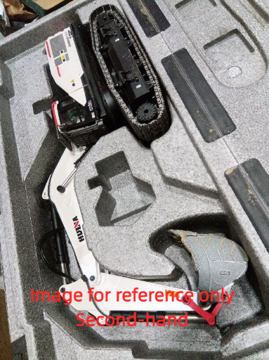 Second Hand US Stock 1/14 HUINA RC Metal Excavator Model Toys 1594 Radio Control Digger Light Sound Battery