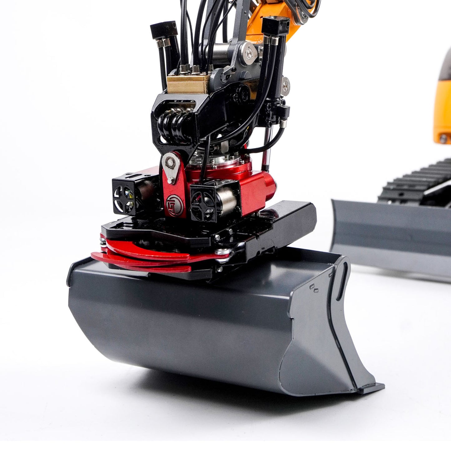 Metal Wide Bucket for LR914 PRO MAX 1/14 Hydraulic RC Excavator Remote Control Digger Construction Machine Flysky Radio Battery Engineering Vehicle