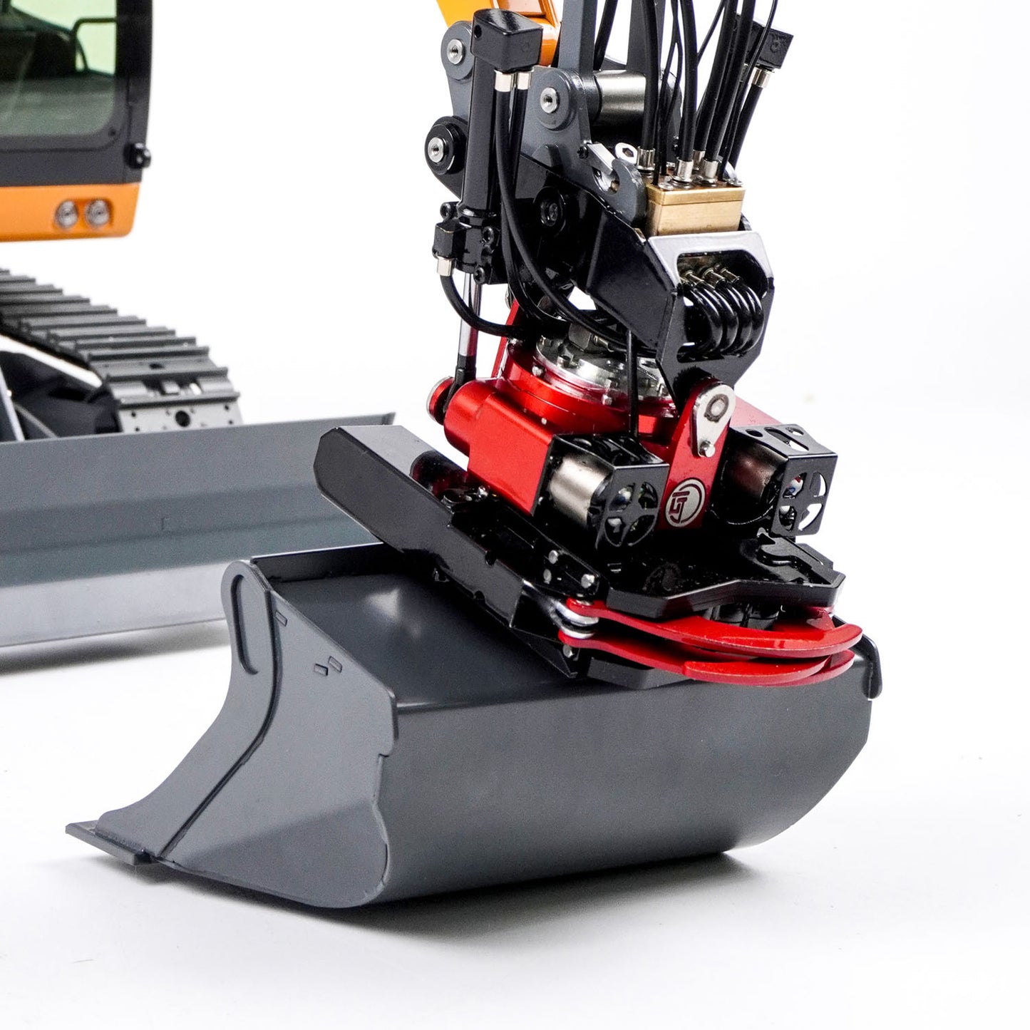 Metal Wide Bucket for LR914 PRO MAX 1/14 Hydraulic RC Excavator Remote Control Digger Construction Machine Flysky Radio Battery Engineering Vehicle