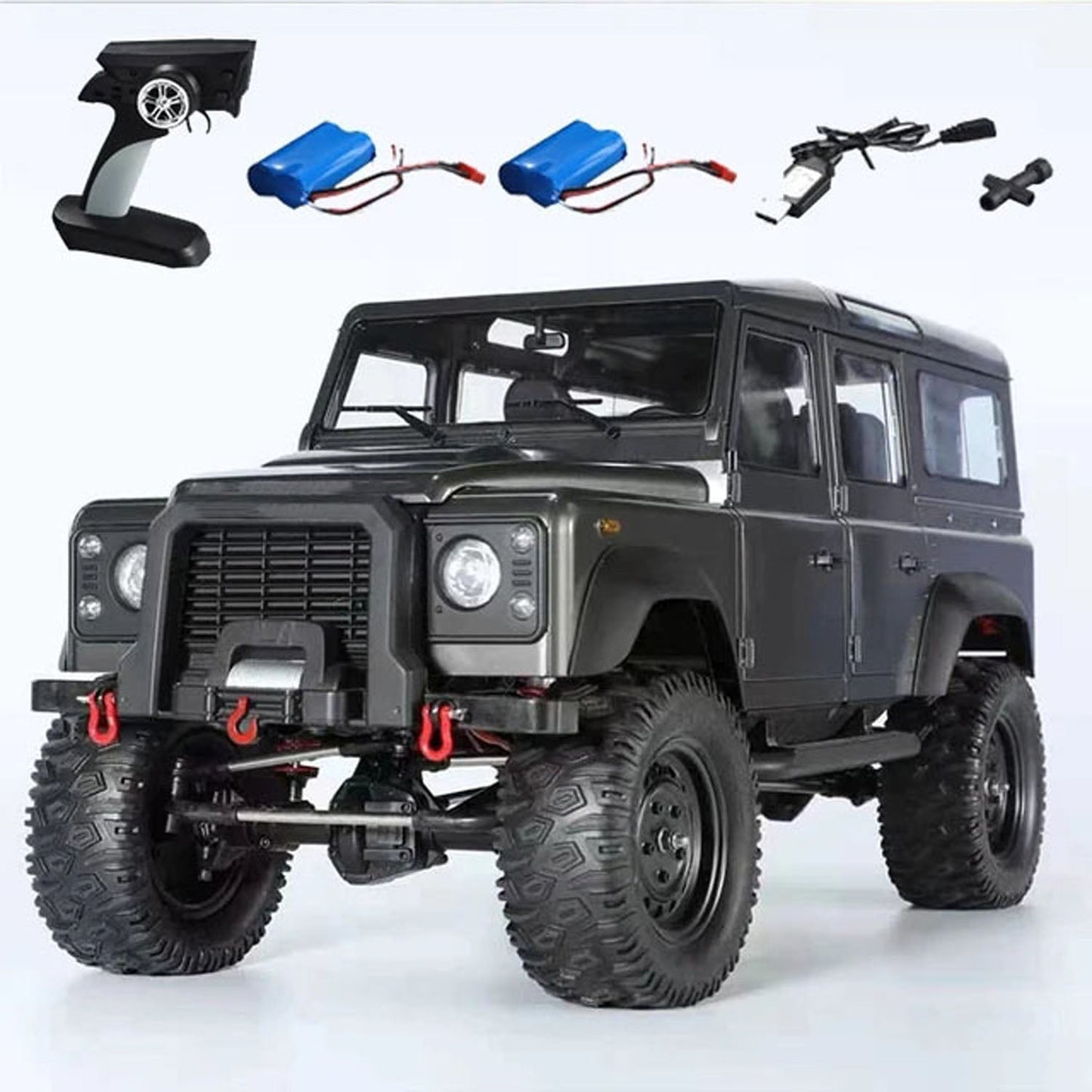 Double E 1/8 Scale RC Crawler Car 4x4 E102-003 2.4G 4WD Remote Control Car Model RTR Painted Assembled ESC Motor Servo