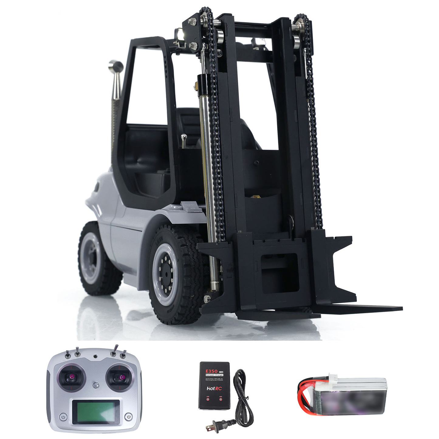 LESU 1/14 RC Hydraulic Forklift Transfer Painted Car RTR Truck Motor Light