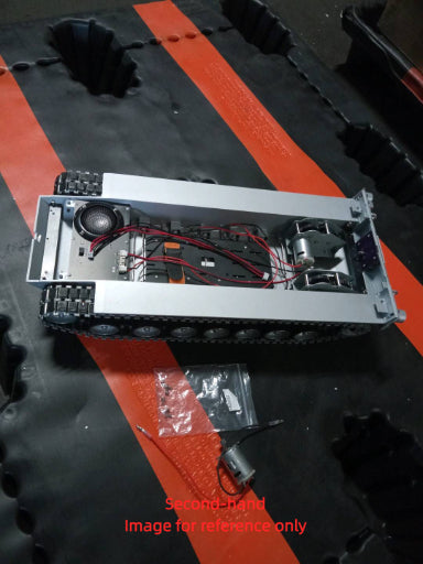 Second Hand US Stock Metal Chassis with Driving Gearbox Road Wheels Speaker Switch for Henglong 1/16 RC Battle Tank USA Abrams M1A2 3918 Model