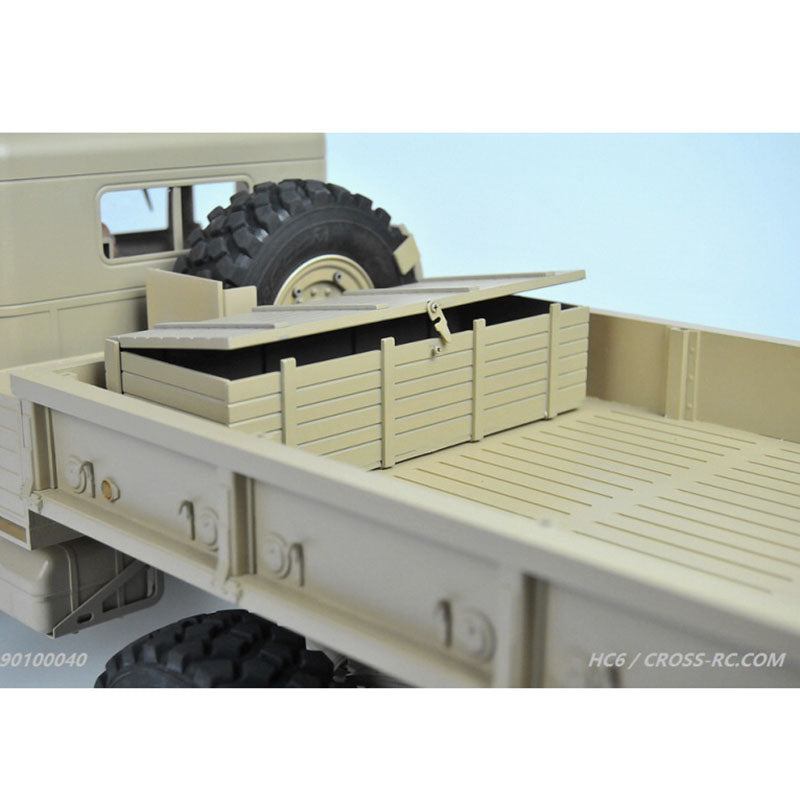 1/12 CROSS RC 6*6 Model Off Road Military Truck HC6 KIT Motor Light Metal Axles Light System and Car Trumpet