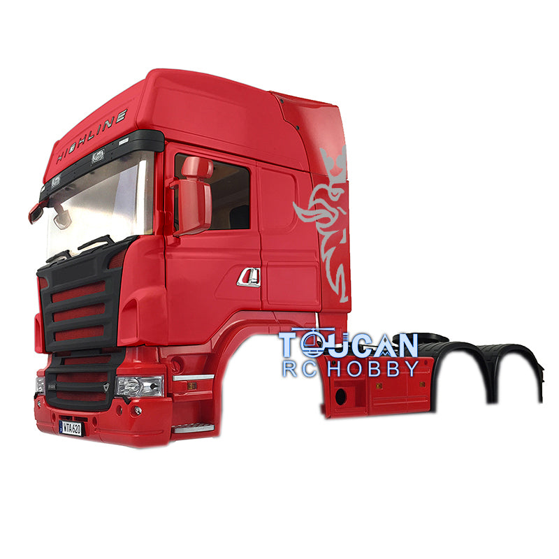 1/14 Hercules RC Painting Scania Tractor Truck Highline DIY Cabin Shell Model