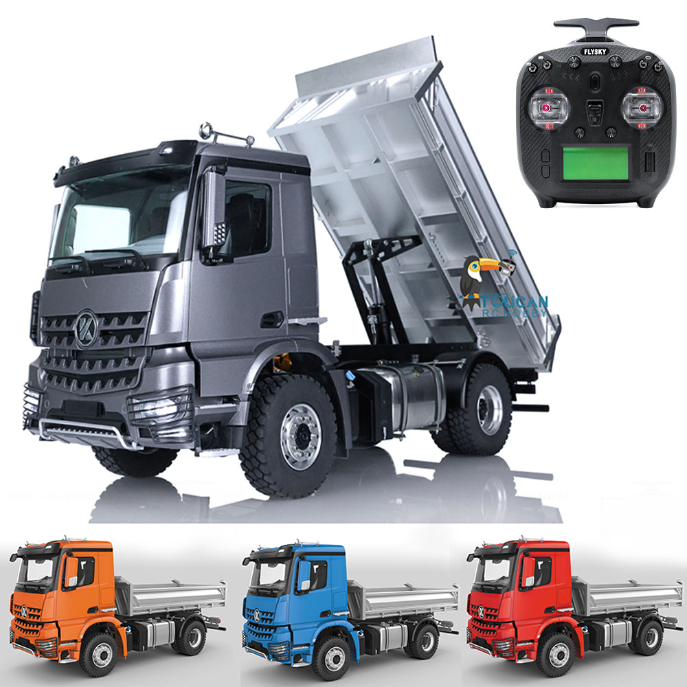 Kabolite K3362 3362 1/14 RC Dump Remote Control Tipper Truck Tipper Lorry Ready to Run 4*4 Metal Hydraulic AWD Light Sound Motor Servo Cylinder