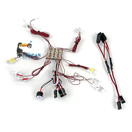 LED Light System For 1/14 JDM-98 Hydraulic RC Loader Model RC Bulldozer Model DIY Parts