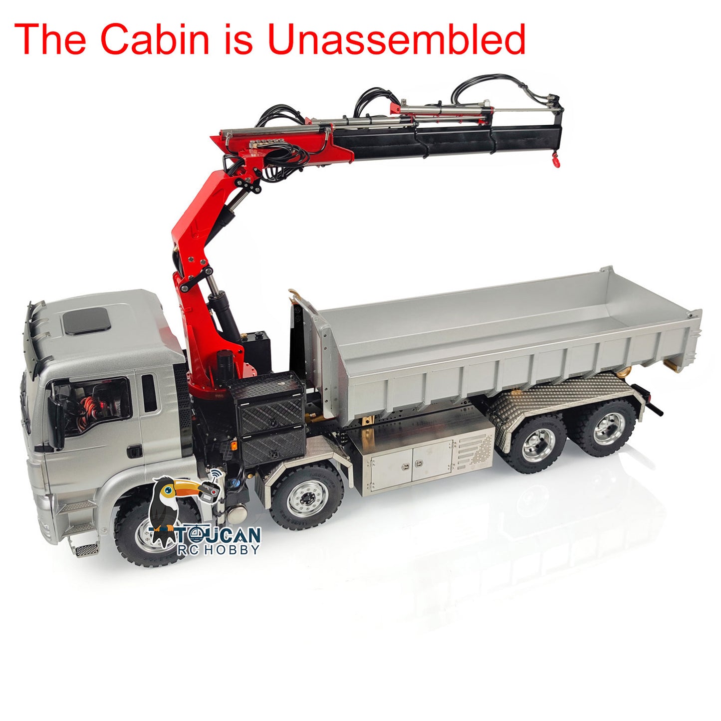 LESU 1/14 8x8 RC Roll on/off Hydraulic Radio Controlled Truck Crane Dumper Tipper RTR/KIT Optional Versions Flysky PL18EV