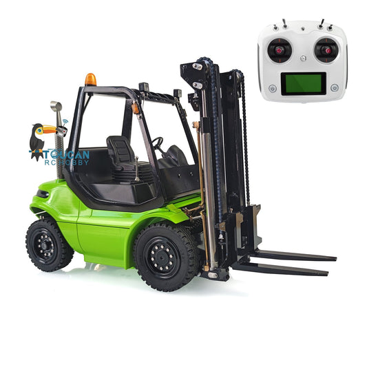 LESU 1/14 Lind Hydraulic RC forklift Transfer Truck Pump Car Motor Birthday Gift Model Sound System ESC Motor Servo Light Wheel