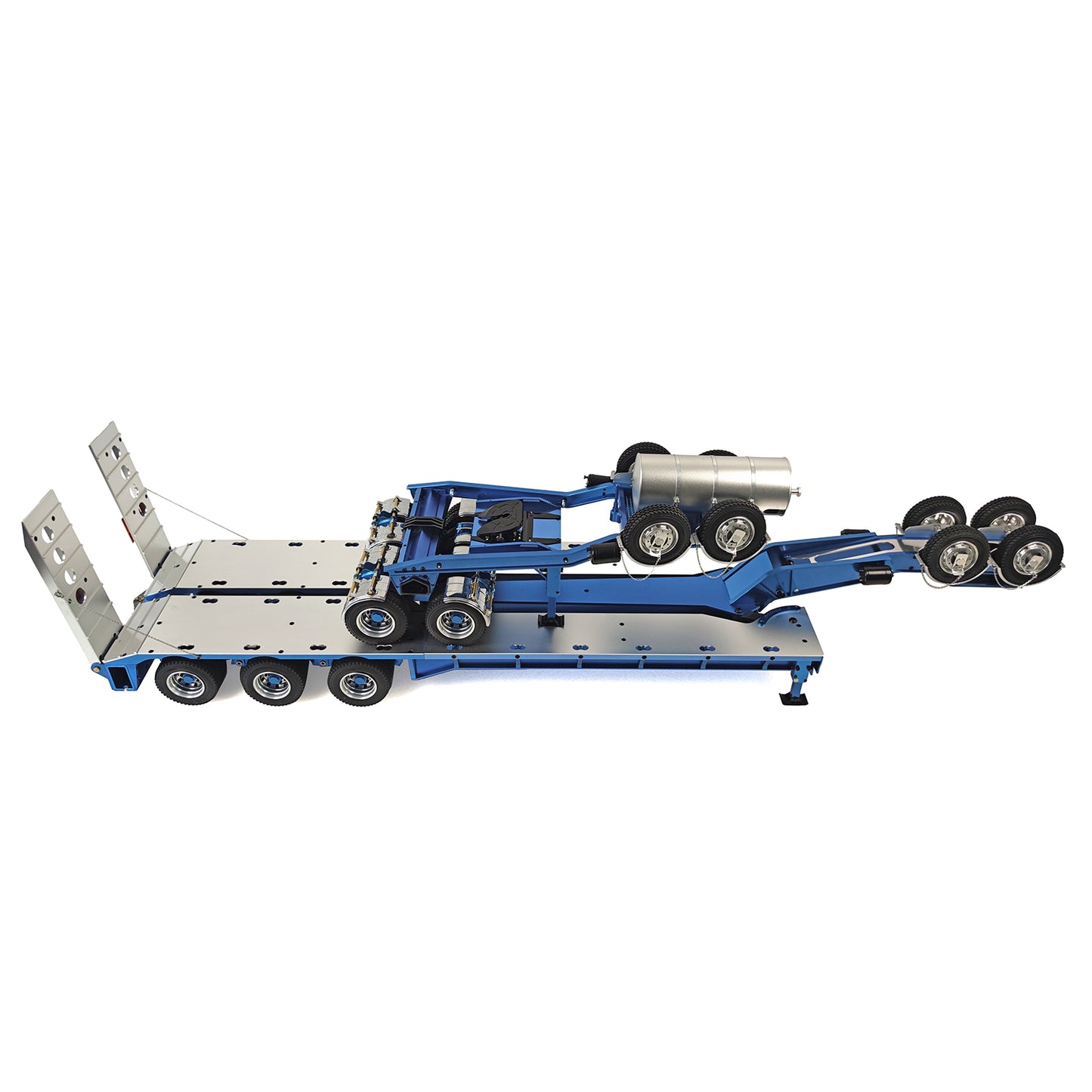 US STOCK JDMODEL 1.5M Metal Drake Trailer for 1/14 TAMIYA Tractor Truck 1/12 DIY Model