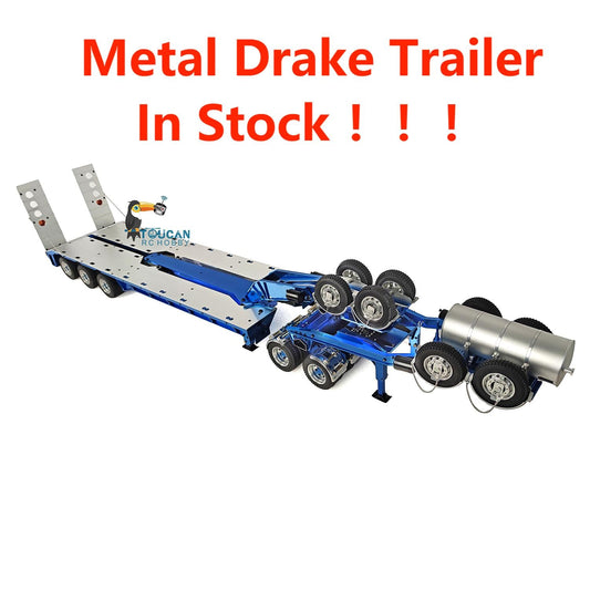 IN STOCK JDMODEL 1.5M/59 Inches Metal Drake Trailer Variable Width for 1/14 TAMIIYA RC Tractor Remote Control Truck Work With 1/12 Trucks