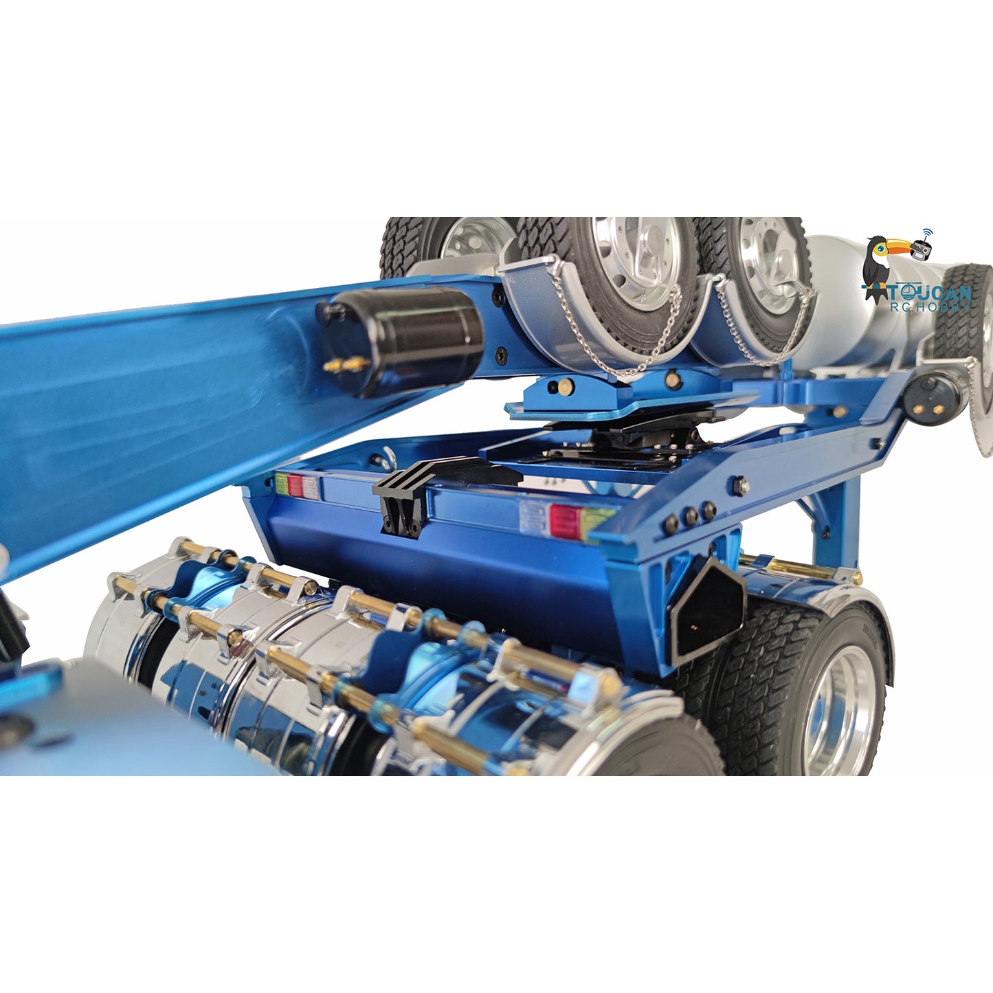 JDMODEL 1.5M Metal Drake Trailer Variable Width for 1/14 TAMIIYA RC Tractor Remote Control Truck Work With 1/12 Trucks