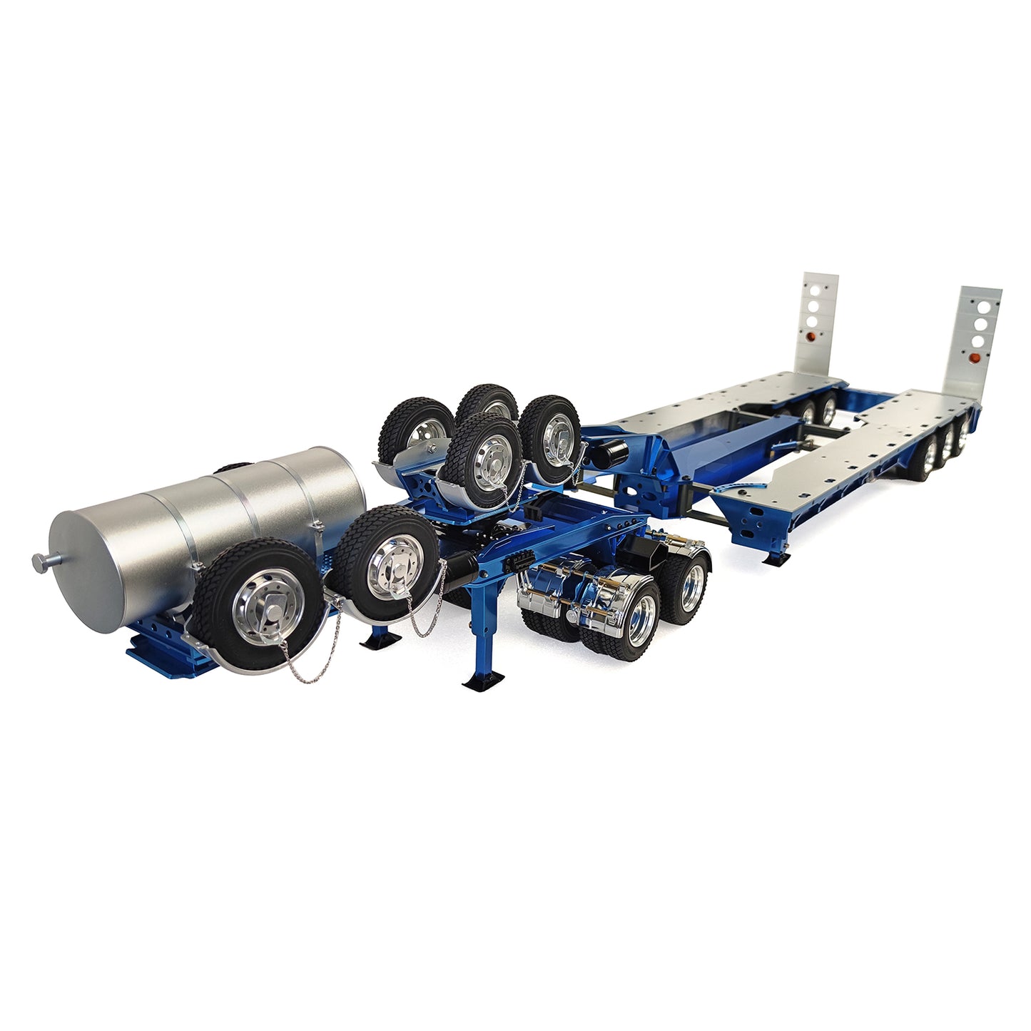 US STOCK JDMODEL 1.5M Metal Drake Trailer for 1/14 TAMIYA Tractor Truck 1/12 DIY Model
