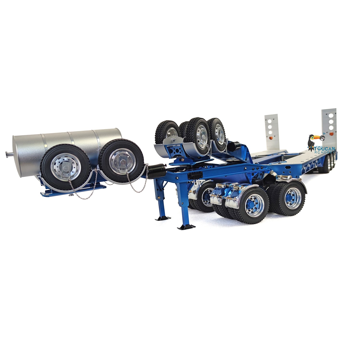 JDMODEL 1.5M Metal Drake Trailer Variable Width for 1/14 TAMIIYA RC Tractor Remote Control Truck Work With 1/12 Trucks