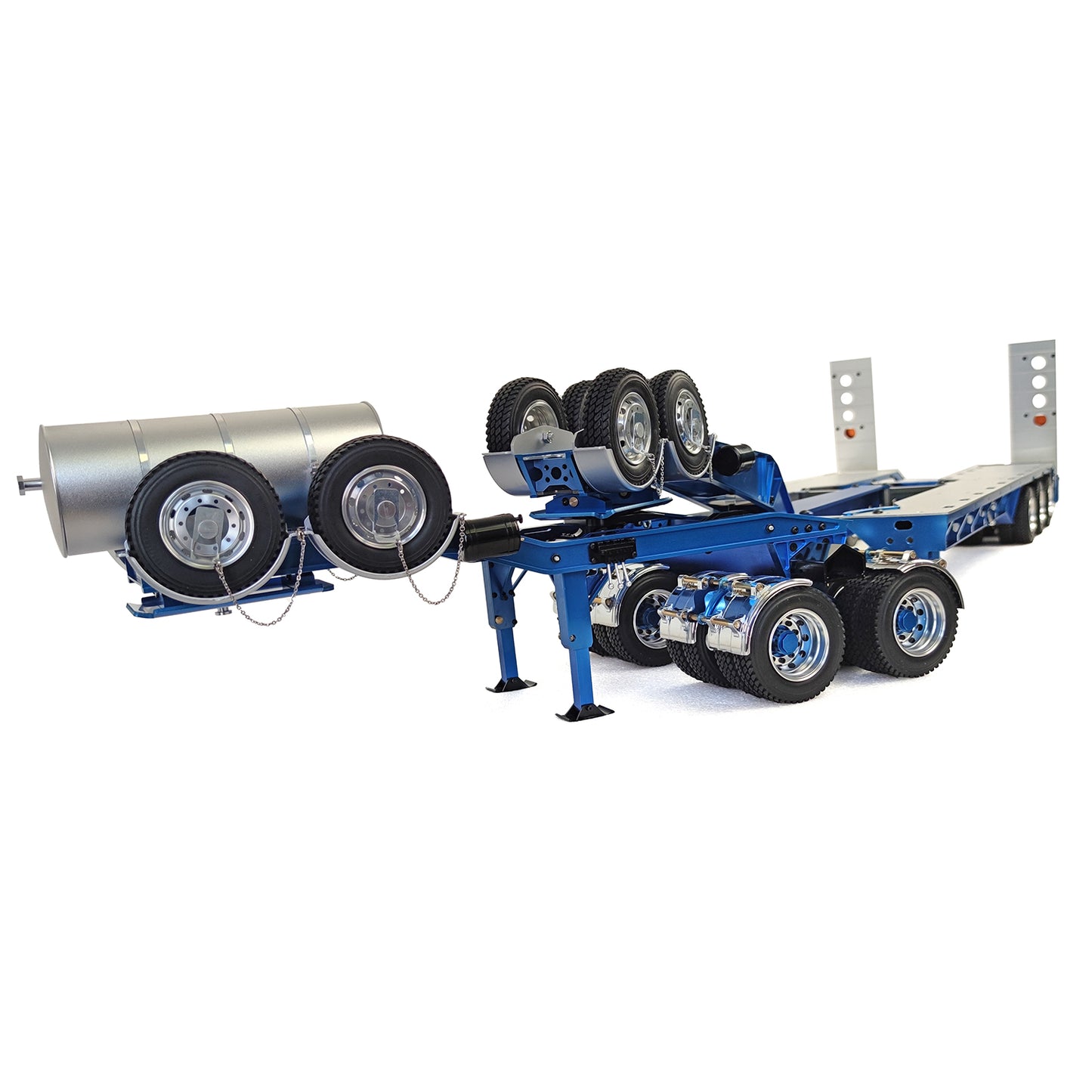 US STOCK JDMODEL 1.5M Metal Drake Trailer for 1/14 TAMIYA Tractor Truck 1/12 DIY Model