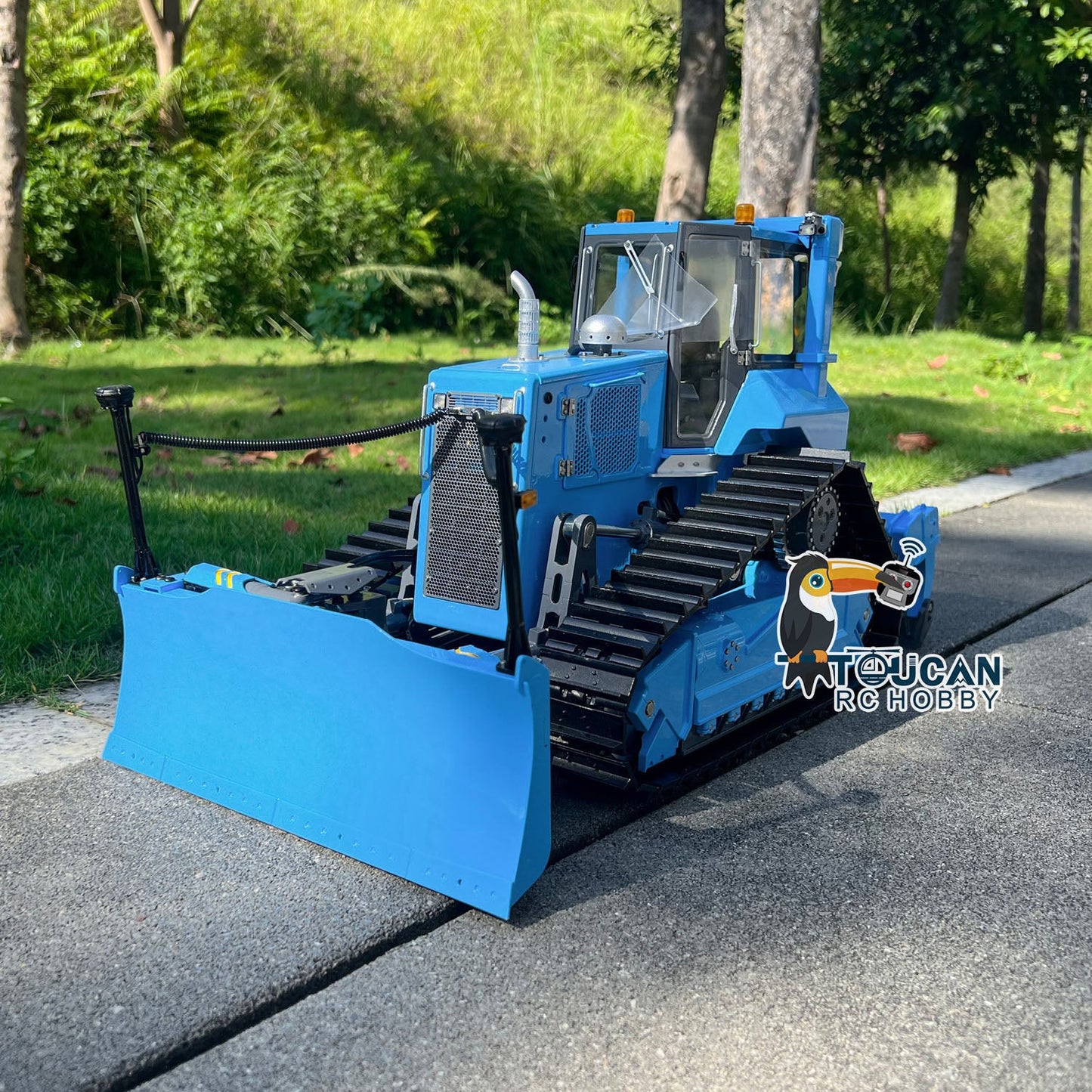 LESU 1/14 Aoue DT60 RC Hydraulic Bulldozer Remote Control Crawler Dozer Assembled Painted Almost RTR Ready to Run Metal Tracks