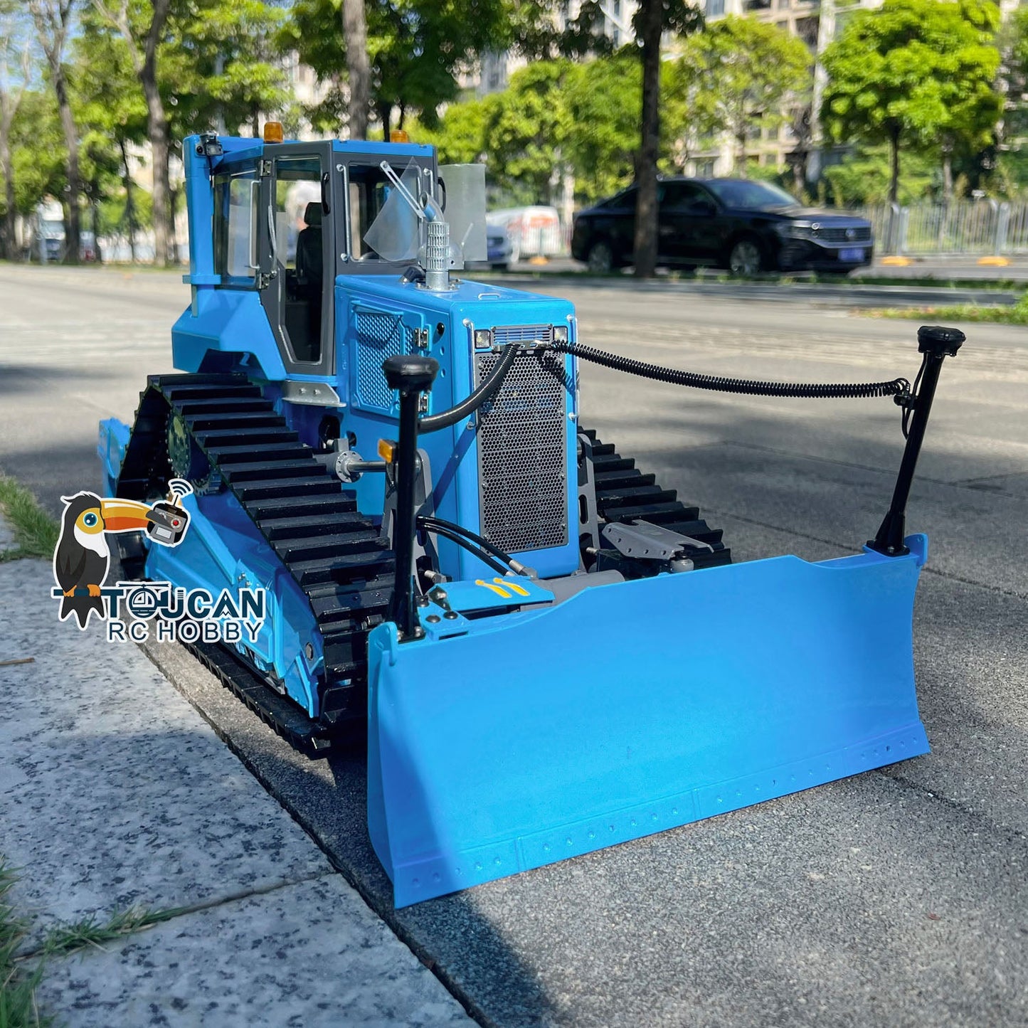 LESU 1/14 Aoue DT60 RC Hydraulic Bulldozer Remote Control Crawler Dozer Assembled Painted Almost RTR Ready to Run Metal Tracks