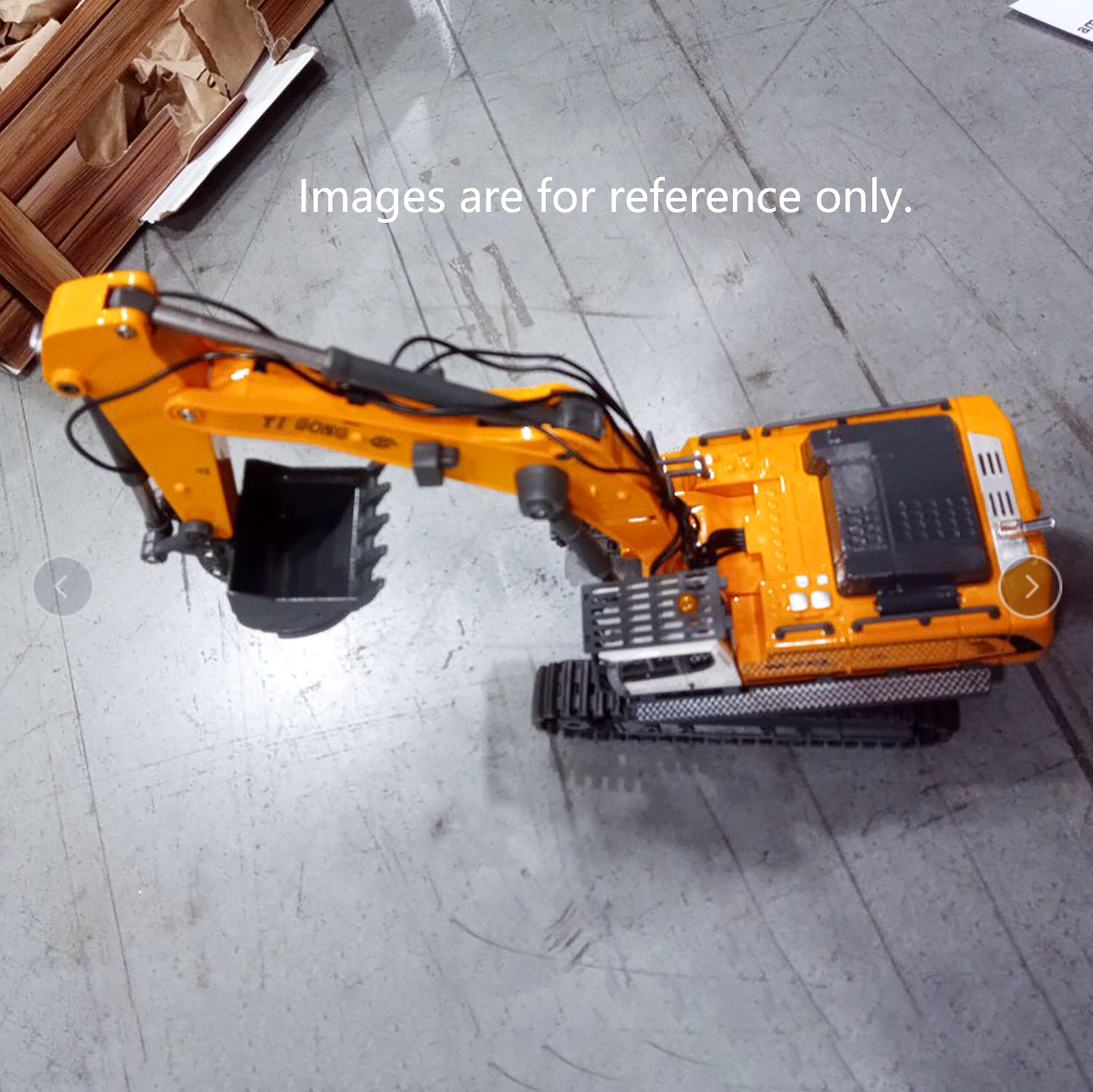 Second Hand US Stock 1/50 RC Excavator K970 Engineering Vehicle Remote Control Electric Lifting Digger Metal Bucket Tracks Light Sound RTR Battery