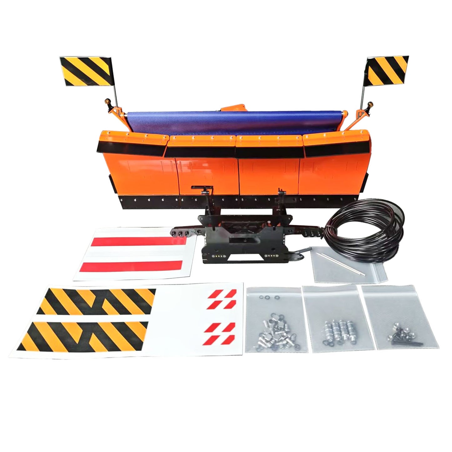 Metal Snow Blade for 1/14 8x8 RC Hydraulic Full Dump Truck DIY Tipper 6x6 Radio Controlled Farm Car Lorry Vehicle Agricultural Tractor Upgraded Part