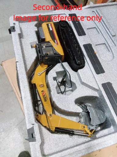 Second Hand US Stock HUINA New Upgrade 580 1/14 Metal Excavator Model Engineering Vehicle Electric Ball Grabber 360 Rotating Shear Claw Sound Lights