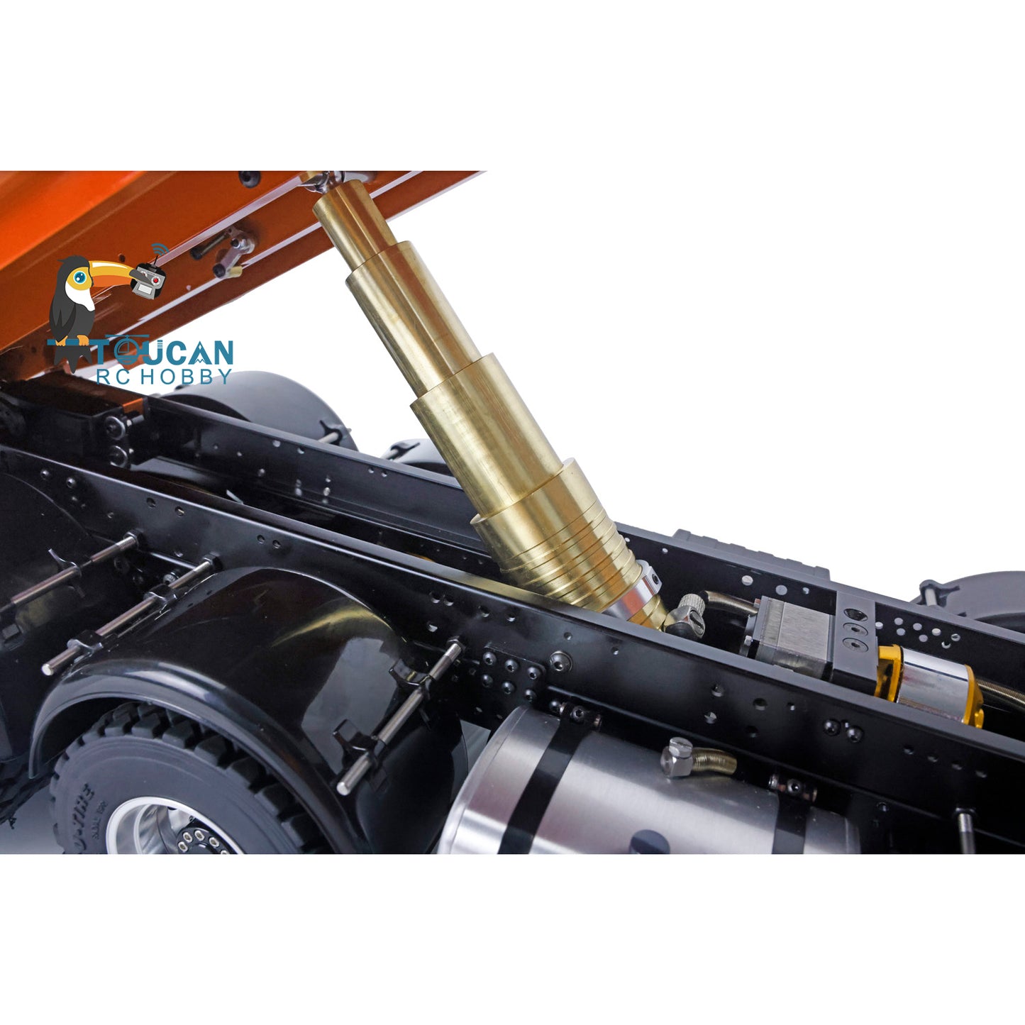 LESU 8x8 1/14 RC Hydraulic Lifting Dumper Truck Model Radio Control Painted Car 540 Power Motor 2-speed High Torque Transmission