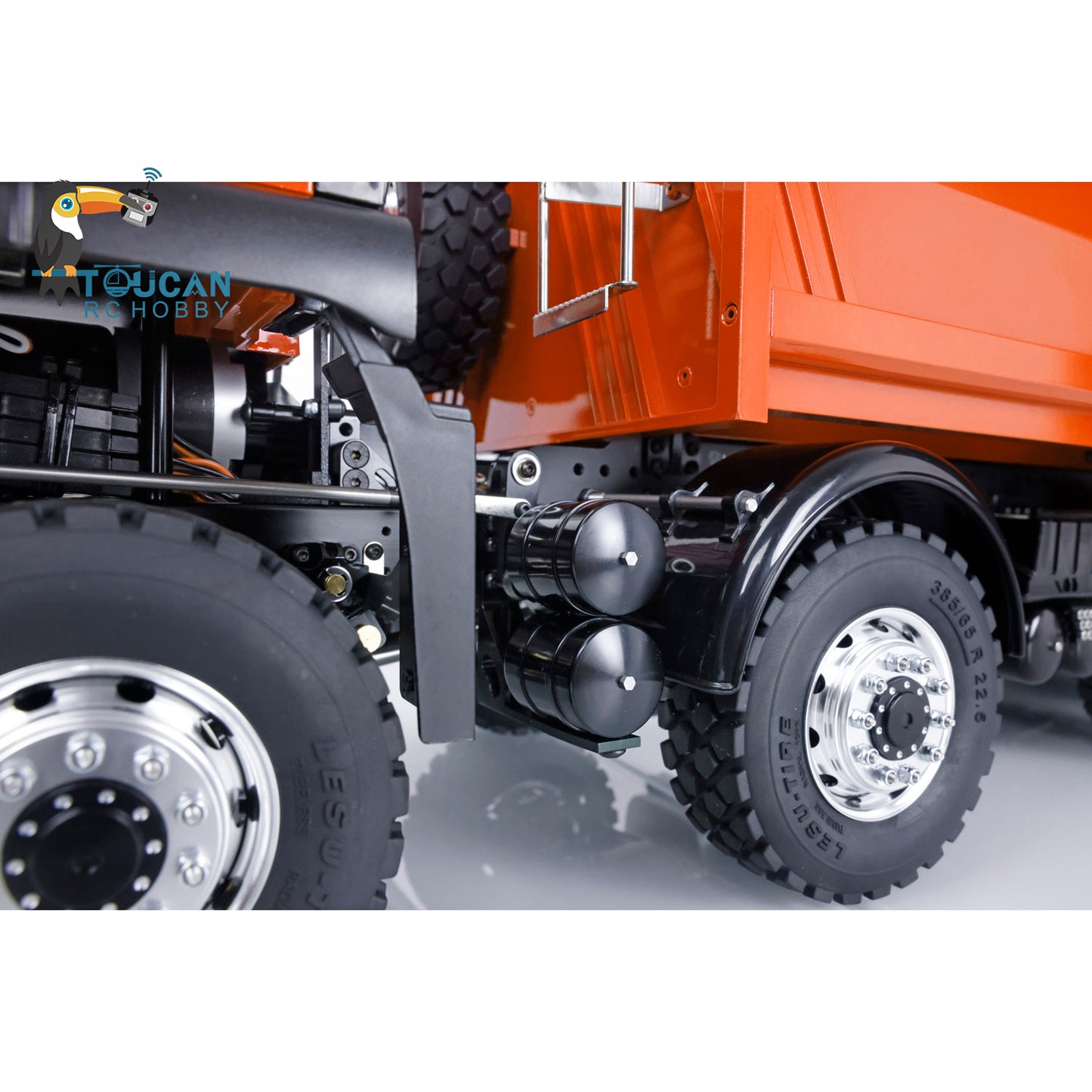 LESU 8x8 1/14 RC Hydraulic Lifting Dumper Truck Model Radio Control Painted Car 540 Power Motor 2-speed High Torque Transmission