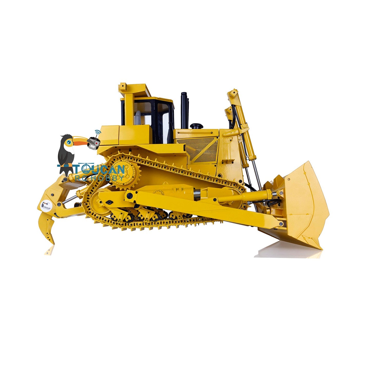 JDModel 1/14 Metal Hydraulic RC Bulldozer Remote Controlled Construction Vehicles DXR2 with Upgraded Blade Model