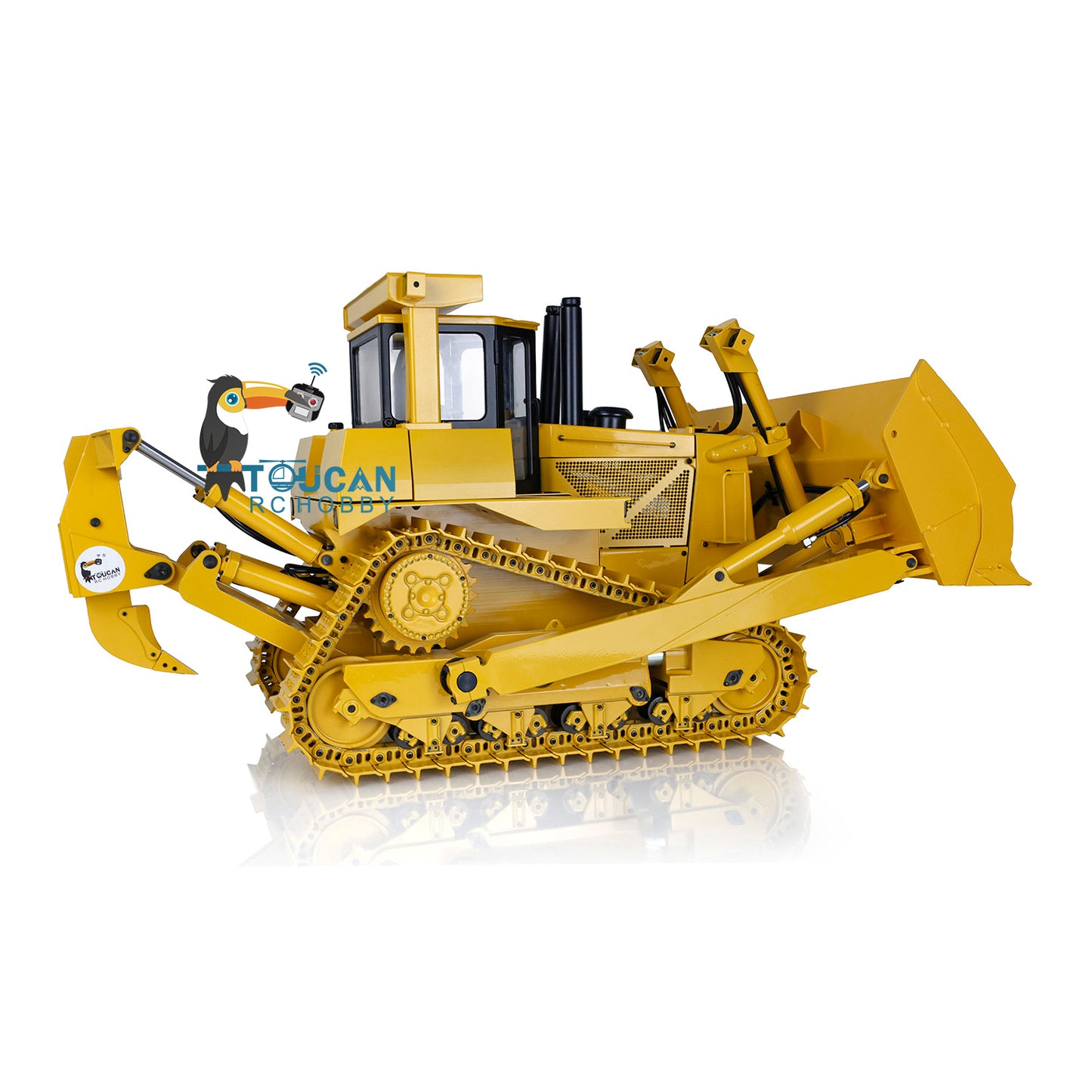 US STOCK 1/14 DXR2 Metal RC Hydraulic Bulldozer Radio Control Dozer 201 New Sound Module