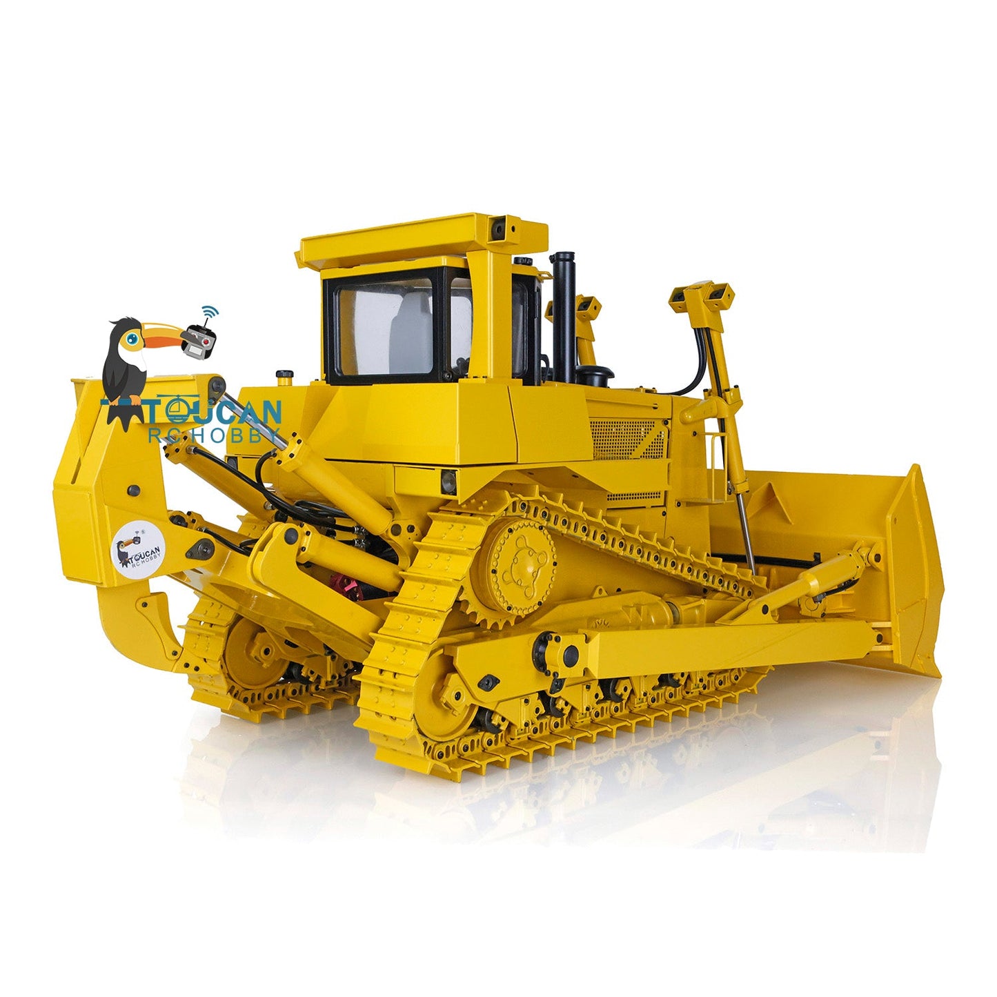 JDModel Metal 1/14 DXR2 RC Hydraulic Bulldozer Remote Controlled Dozer W/ New Sound Module Simulation Model PNP/RTR Optional Versions