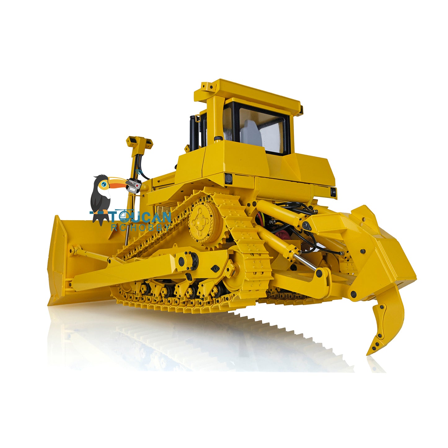 Fast Shipping Metal 1/14 RC Bulldozer Hydraulic DXR2 Remote Control D10T Tracked Dozer Model with 3T Sound System