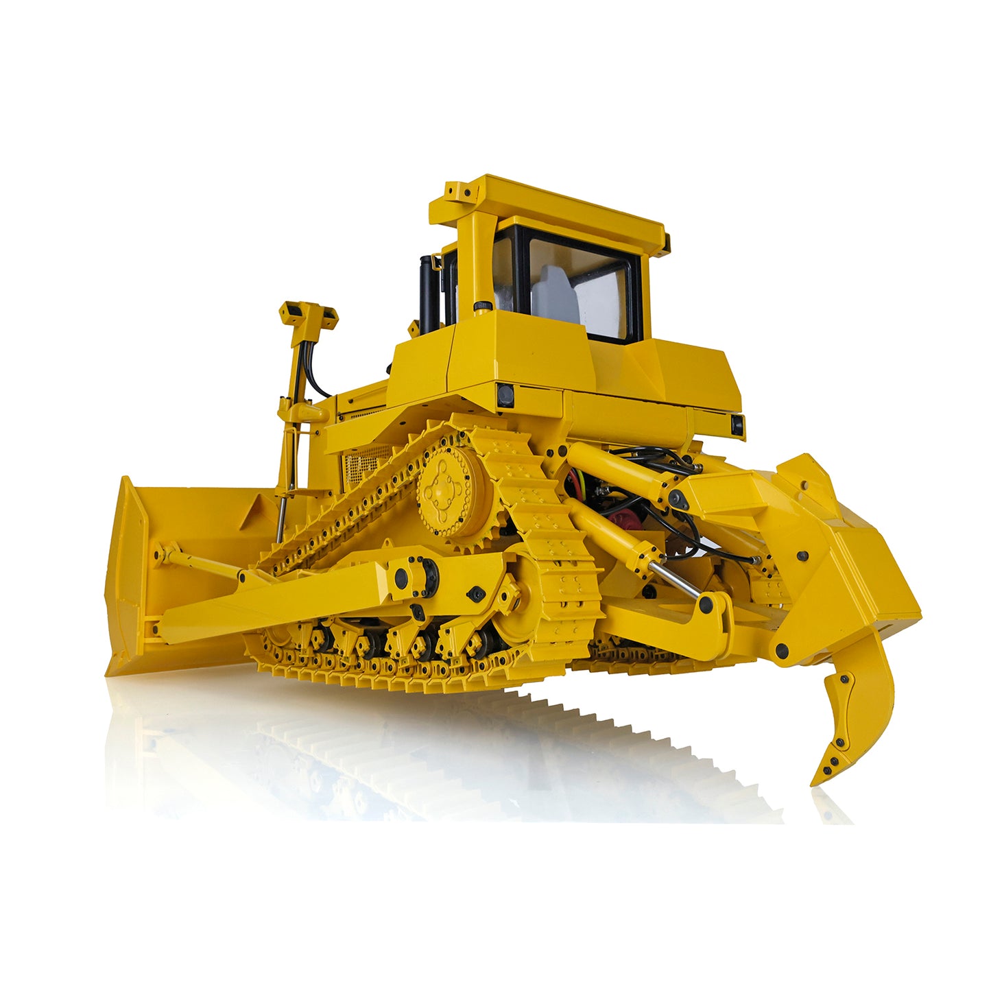 US STOCK Metal 1/14 RC Bulldozer Hydraulic DXR2 Remote Control D10T Tracked Dozer Model