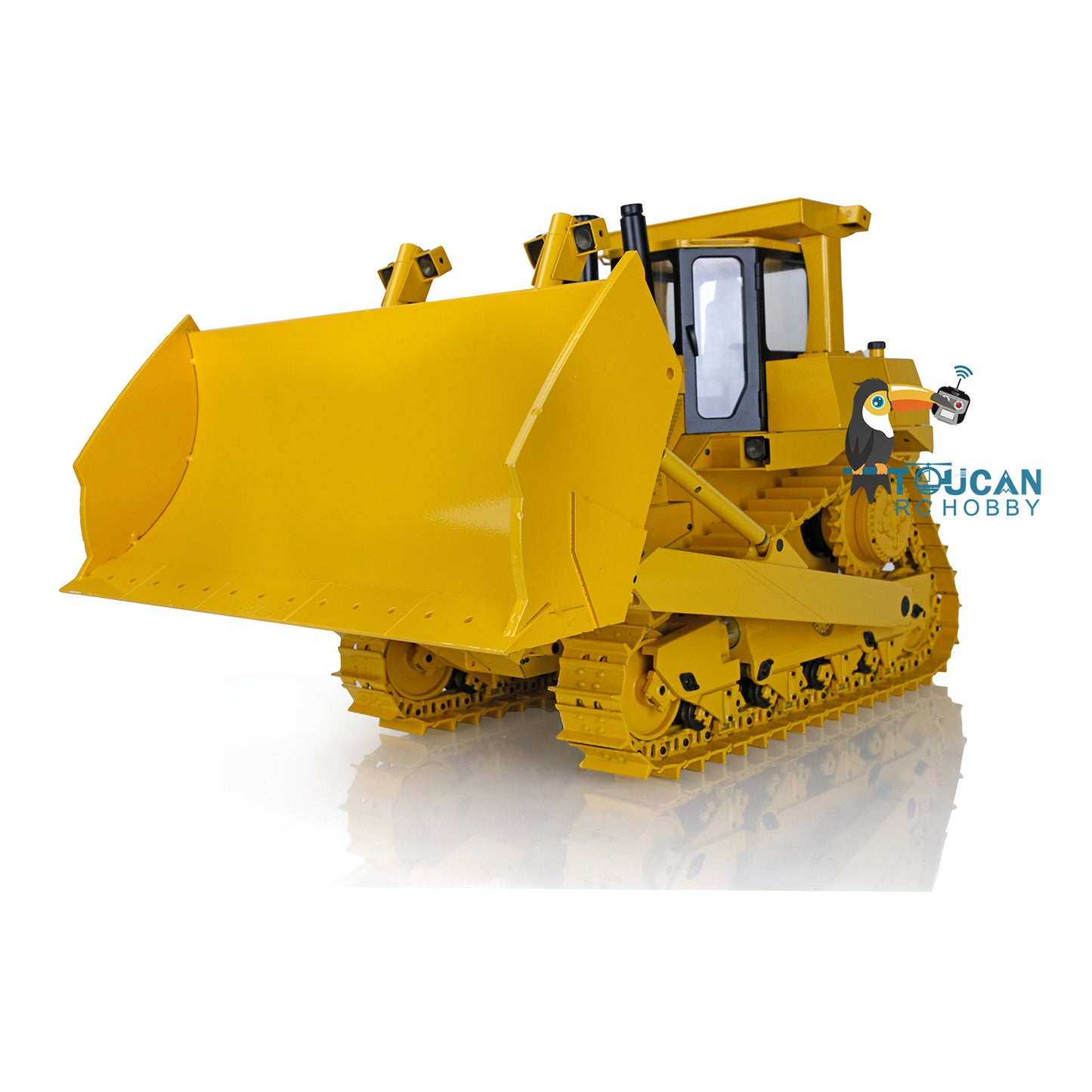 Fast Shipping Metal 1/14 RC Bulldozer Hydraulic DXR2 Remote Control D10T Tracked Dozer Model with 3T Sound System