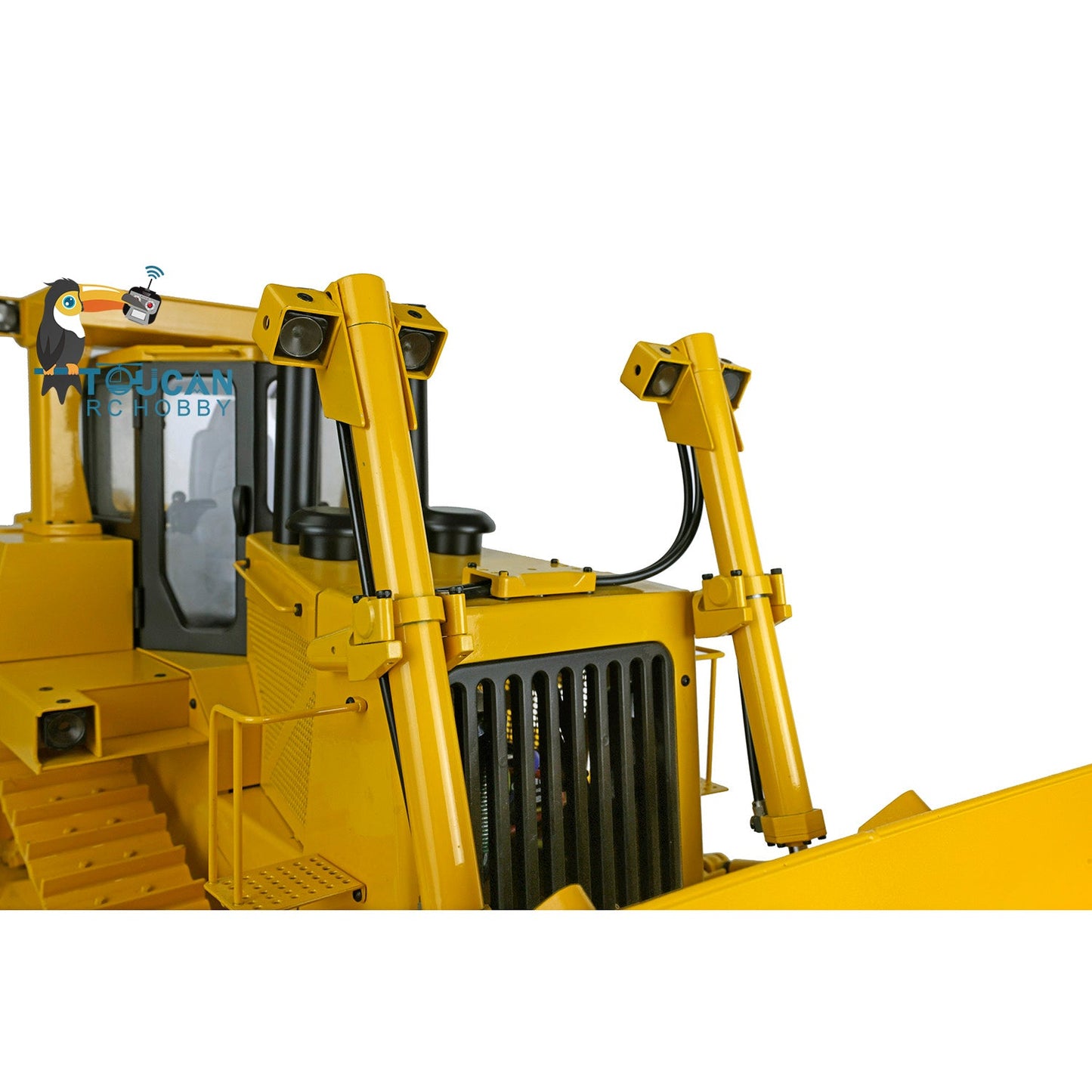 JDModel 1/14 Metal Hydraulic RC Bulldozer Remote Controlled Construction Vehicles DXR2 with Upgraded Blade Model