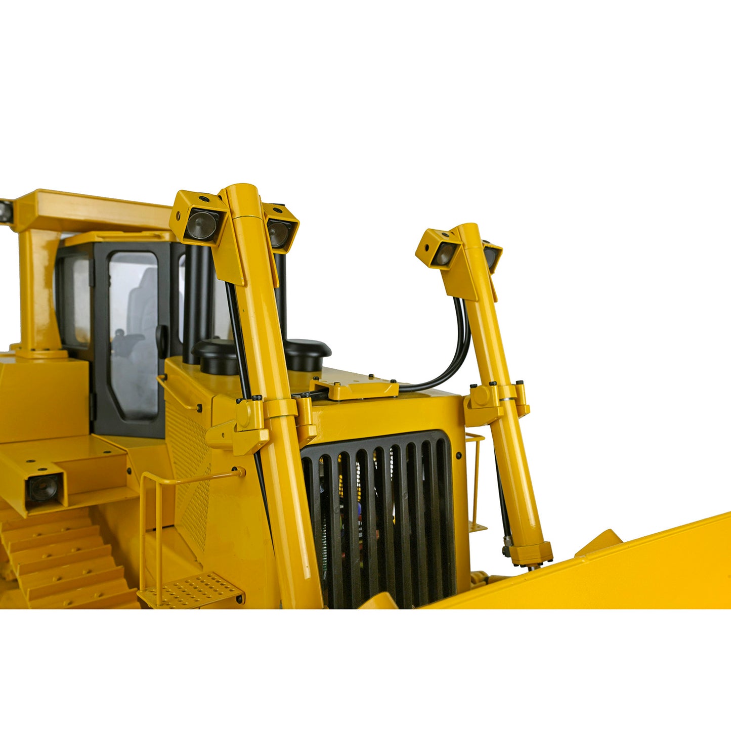 US STOCK Metal 1/14 RC Bulldozer Hydraulic DXR2 Remote Control D10T Tracked Dozer Model
