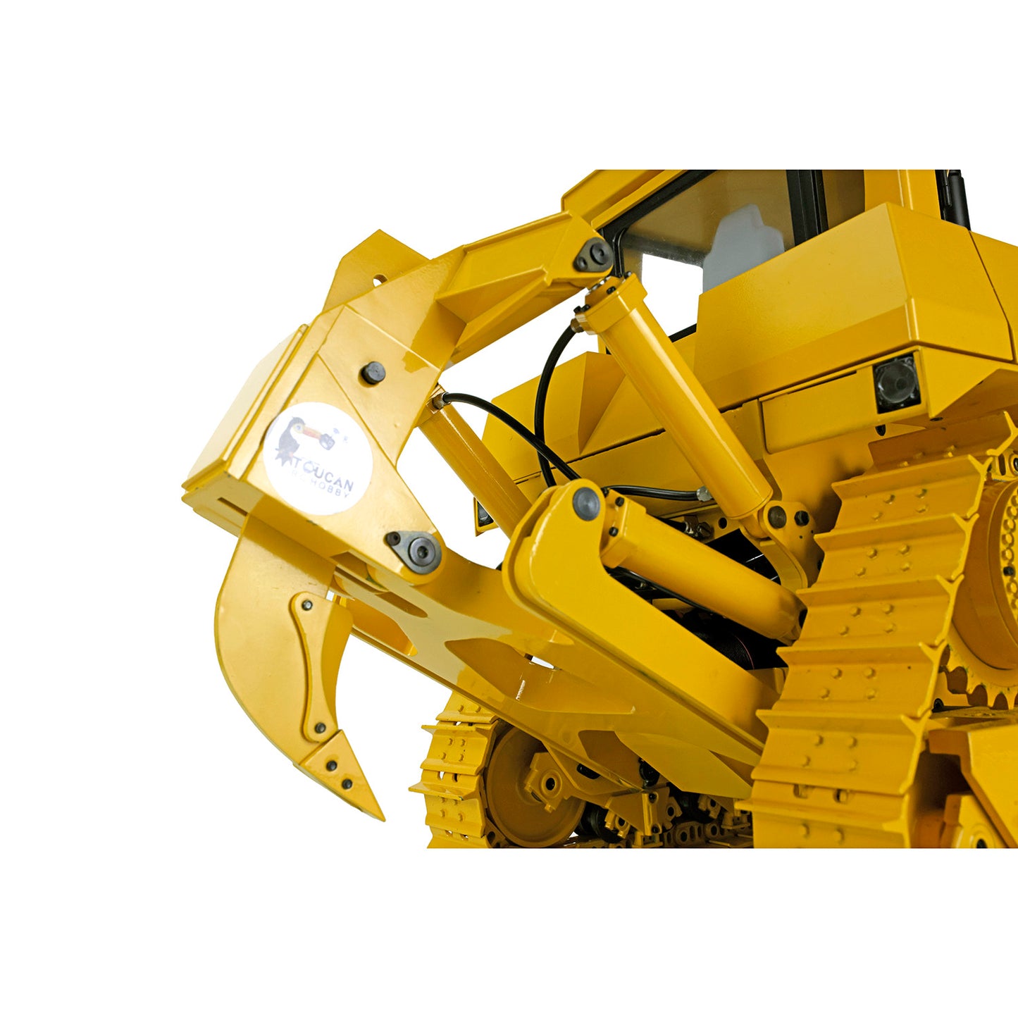 US STOCK Metal 1/14 RC Bulldozer Hydraulic DXR2 Remote Control D10T Tracked Dozer Model