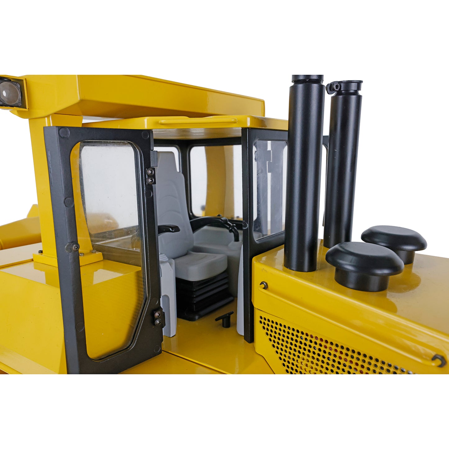 US STOCK Metal 1/14 RC Bulldozer Hydraulic DXR2 Remote Control D10T Tracked Dozer Model