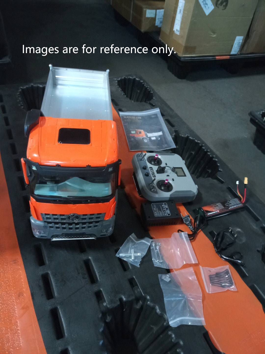 Second Hand US Stock 1/14 Kabolite 5701 RC Dump Truck 4x4 Remote Control Dumper Car Sound Light Model